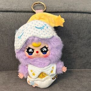 Purple Plush Kids Bag Charm